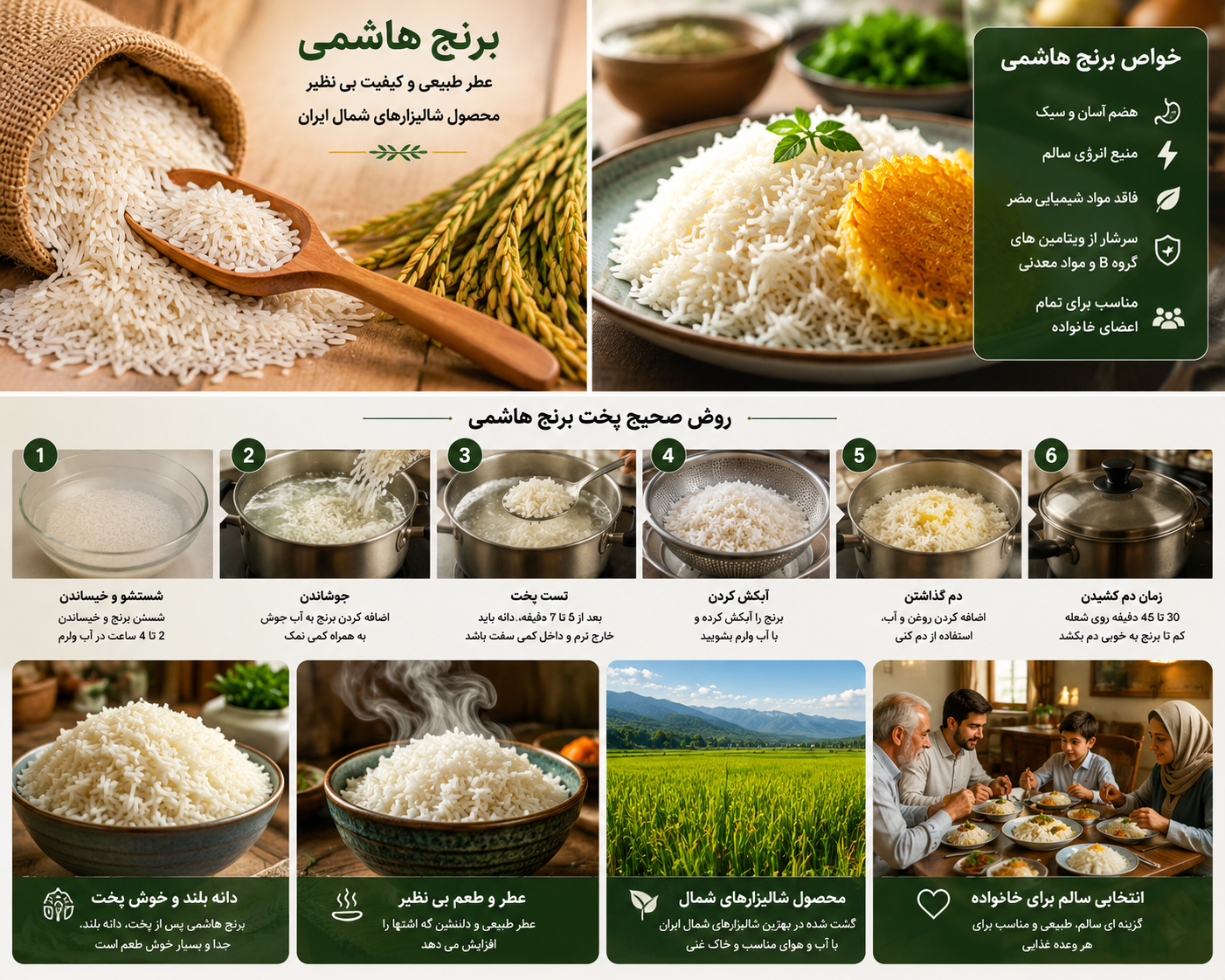 خواص برنج هاشمی