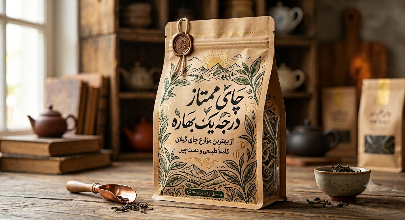 چای ممتاز لاهیجان بهاره ۱ کیلویی | عطری قوی، خالص و درجه یک